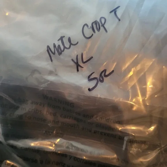 MATE the Label Womens Black Boxy Cropped Short Sleeve T-Shirt XL Organic Cotton - Picture 10 of 10